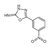 5-(3-硝基苯基)-1,3,4-噁二唑-2-胺结构式