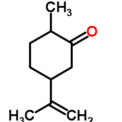 2-甲基-5-(1-甲基乙烯基)环己酮结构式