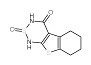 5,6,7,8-Tetrahydro-1H-[1]benzothieno[2,3-c][1,2,6]thiadiazin-4(3H)-one-2-oxide Structure