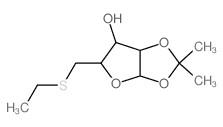 a-D-Xylofuranose,5-S-ethyl-1,2-O-(1-methylethylidene)-5-thio-结构式