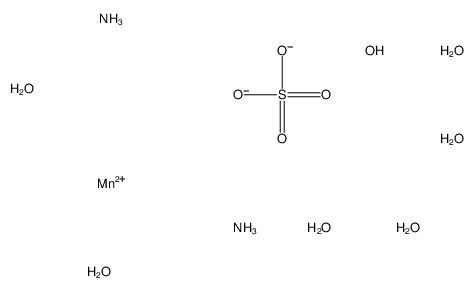 diazanium,manganese(2+),disulfate,hexahydrate Structure