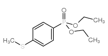 (4-甲基磺酰基苯基)-磷酸二乙酯结构式