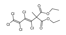 diethyl (pentachlorobutadienyl)methylmalonate Structure