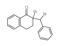 2-bromo-2-(bromo-phenyl-methyl)tetralin-1-one结构式