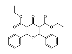 3,5-diethoxycarbonyl-2,6-diphenyl-4H-pyran-4-one Structure
