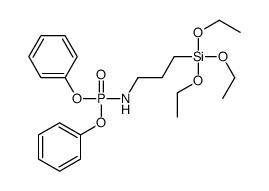 N-diphenoxyphosphoryl-3-triethoxysilylpropan-1-amine Structure