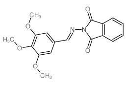 2-[(3,4,5-trimethoxyphenyl)methylideneamino]isoindole-1,3-dione Structure