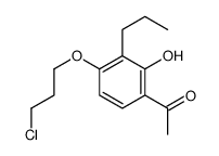 1-[4-(3-chloropropoxy)-2-hydroxy-3-propylphenyl]ethanone Structure
