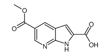 1H-吡咯并[2,3-B]吡啶-2,5-二羧酸-5-甲酯结构式
