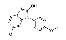 5-chloro-3-(4-methoxyphenyl)-1H-benzimidazol-2-one结构式