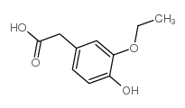 3-ethoxy-4-hydroxyphenylacetic acid Structure
