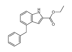 ethyl 4-benzylindole-2-carboxylate结构式