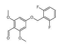4-[(2,6-difluorophenyl)methoxy]-2,6-dimethoxybenzaldehyde Structure