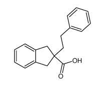 α,α-(2-indane)-γ-phenylbutyric acid Structure