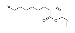 penta-1,4-dien-3-yl 8-bromooctanoate结构式