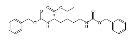 L-Lysine, N2,N6-bis[(phenylmethoxy)carbonyl]-, ethyl ester结构式