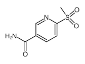 Nicotinamide, 6-(methylsulfonyl)- (5CI)结构式