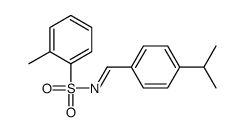 2-methyl-N-[(4-propan-2-ylphenyl)methylidene]benzenesulfonamide结构式
