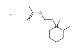 S-[2-(1,2-dimethylpiperidin-1-ium-1-yl)ethyl] ethanethioate,iodide Structure