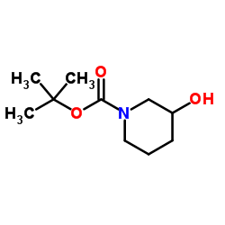 1-Boc-3-hydroxypiperidine structure