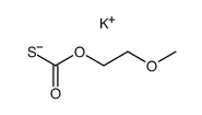 potassium methoxyethyl monothiocarbonate Structure