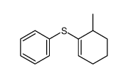 6-methyl-1-cyclohexenyl phenyl sulfide结构式