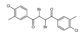 2,3-dibromo-1,4-bis-(4-chloro-3-methyl-phenyl)-butane-1,4-dione结构式