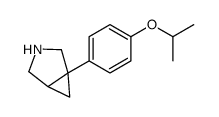 1-(4-propan-2-yloxyphenyl)-3-azabicyclo[3.1.0]hexane结构式