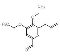 3-烯丙基-4,5-二乙氧基-苯甲醛结构式