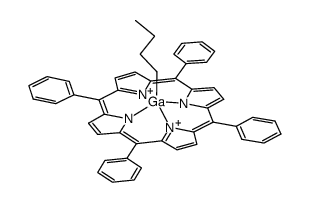 (TPP)Ga(C4H9) Structure