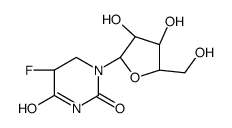1-[(2R,3R,4S,5R)-3,4-dihydroxy-5-(hydroxymethyl)oxolan-2-yl]-5-fluoro-1,3-diazinane-2,4-dione结构式