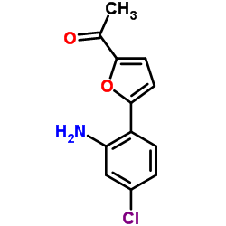 1-[5-(2-AMINO-4-CHLORO-PHENYL)-FURAN-2-YL]-ETHANONE structure