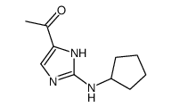 1-[2-(cyclopentylamino)-1H-imidazol-5-yl]ethanone结构式