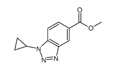METHYL 1-CYCLOPROPYL-1H-BENZO[D][1,2,3]TRIAZOLE-5-CARBOXYLATE structure