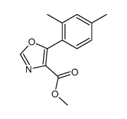 methyl 5-(2,4-dimethylphenyl)-1,3-oxazole-4-carboxylate Structure