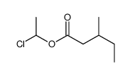 1-chloroethyl 3-methylpentanoate结构式