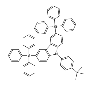 9-(4-tert-Butylphenyl)-3,6-bis(triphenylsilyl)-9H-carbazole structure