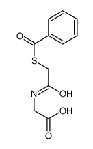 2-[(2-benzoylsulfanylacetyl)amino]acetic acid Structure
