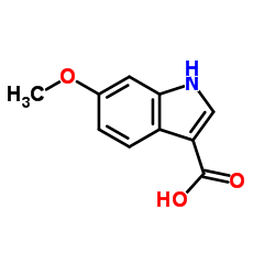 6-甲氧基-3-吲哚甲酸结构式