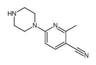 2-methyl-6-piperazin-1-ylpyridine-3-carbonitrile结构式