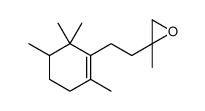 2-methyl-2-[2-(2,5,6,6-tetramethylcyclohexen-1-yl)ethyl]oxirane Structure