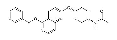 trans-N-[4-(1-benzyloxy-isoquinolin-6-yloxy)-cyclohexyl]-acetamide结构式