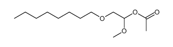 1-methoxy-2-(octyloxy)ethyl acetate Structure