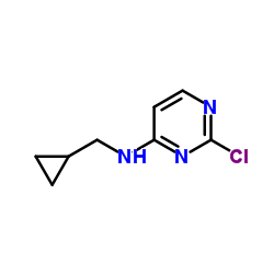 2-chloro-N-(cyclopropylmethyl)pyrimidin-4-amine Structure