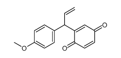 2-[1-(4-methoxyphenyl)prop-2-enyl]cyclohexa-2,5-diene-1,4-dione结构式