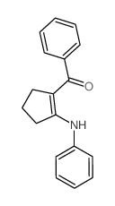 Methanone,phenyl[2-(phenylamino)-1-cyclopenten-1-yl]- Structure