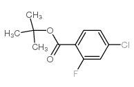 4-氯-2-氟苯甲酸叔丁酯结构式