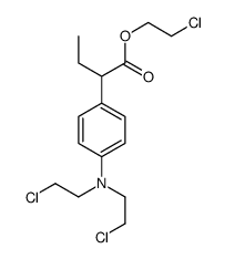 2-chloroethyl 4-[bis(2-chloroethyl)amino]phenylbutyrate Structure