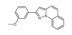 2-(3-methoxyphenyl)pyrazolo[1,5-a]quinoline结构式