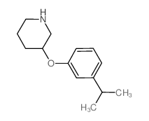 3-(3-异丙基苯氧基)哌啶结构式